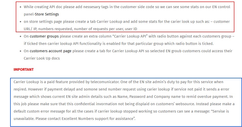 Job Description Screen Shot